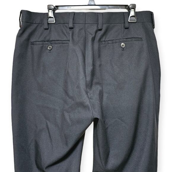 Louis Raphael Tailored Fit Men's Black 36x30 Dress Pants 100% Polyester - Picture 3 of 9